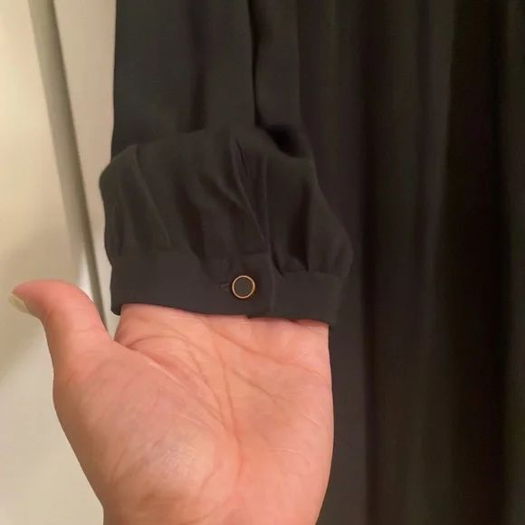 Anthropologie Maeve Black Shirt Dress with pockets - Picture 6 of 8